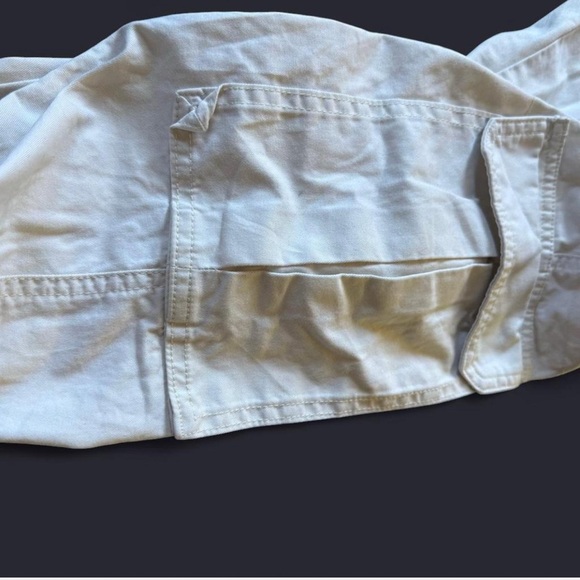 Women’s  White Cargo Pants - Picture 3 of 6